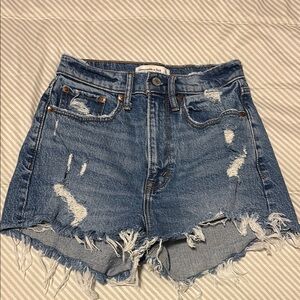 Abercrombie Mom Shorts High Rise Curve Love Size 00/ 24